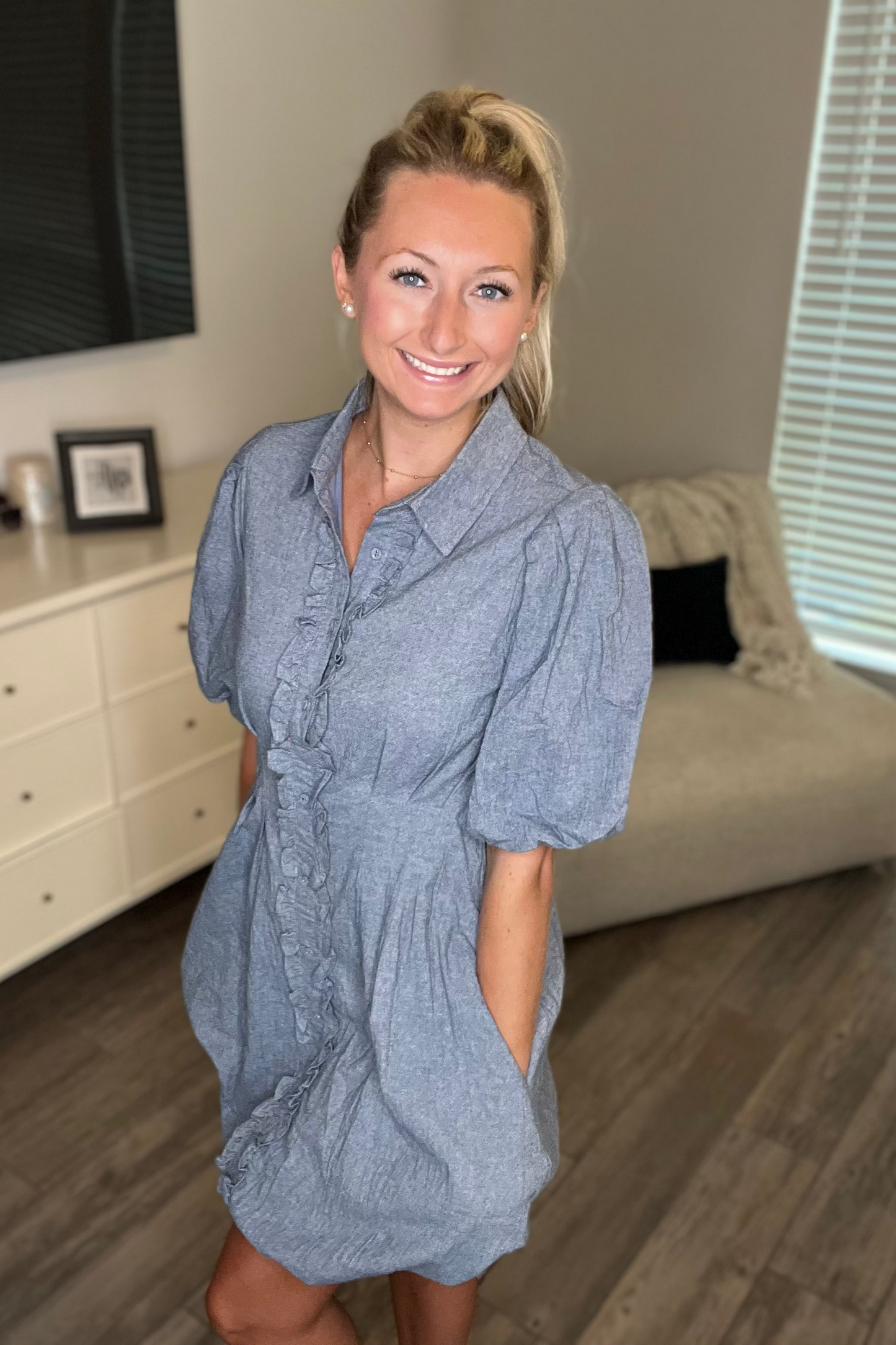 Denim Bubble Dress