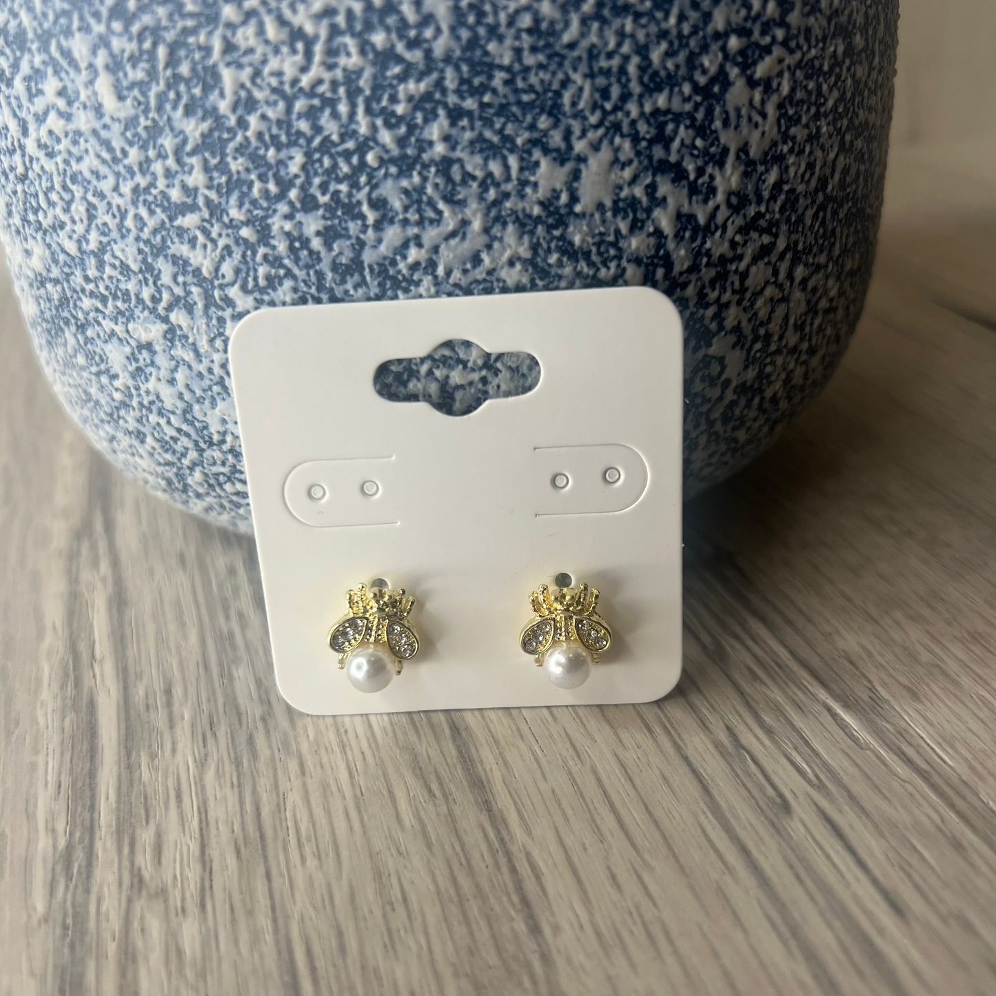 Bee Pearl Earrings