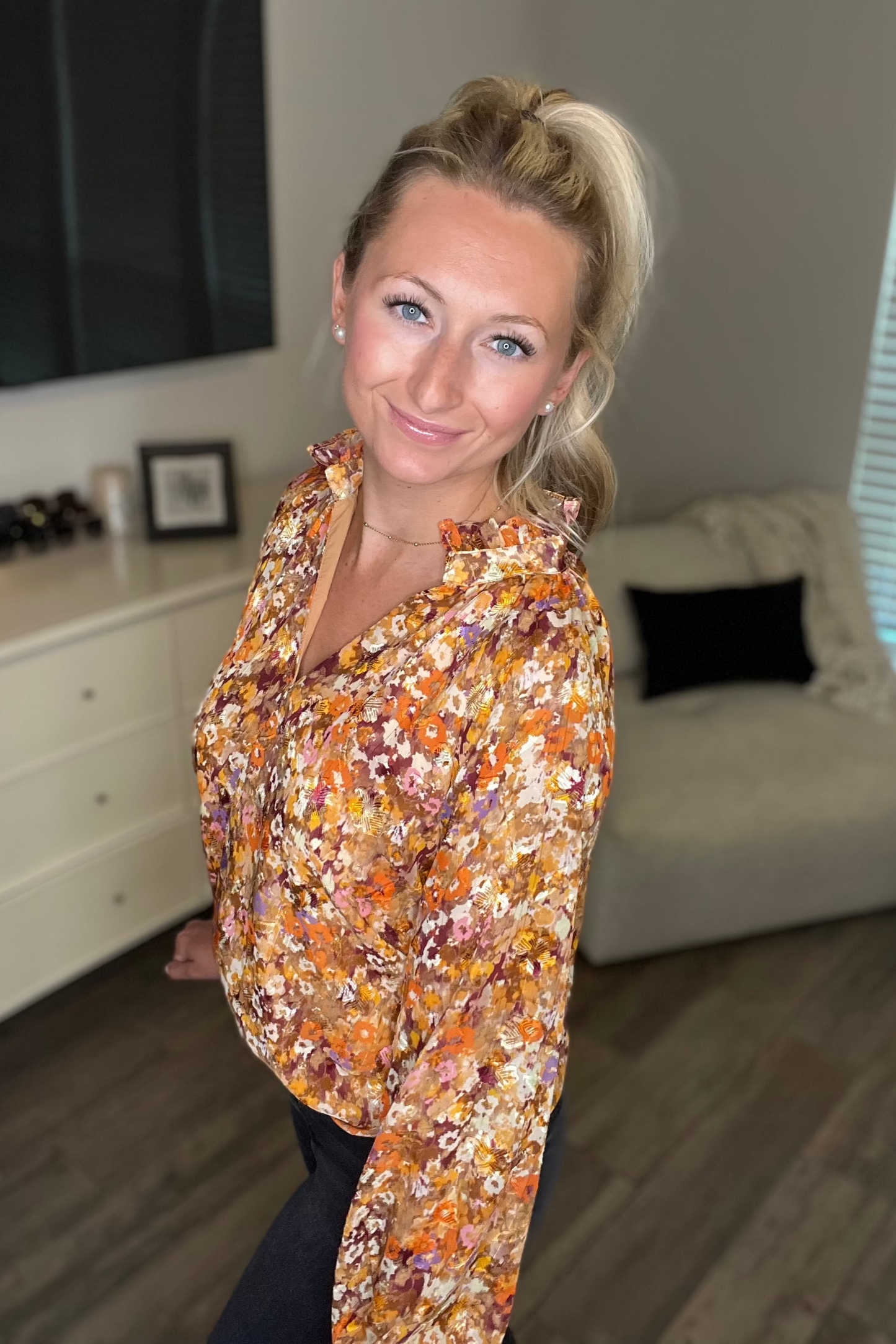 Fall Floral Top