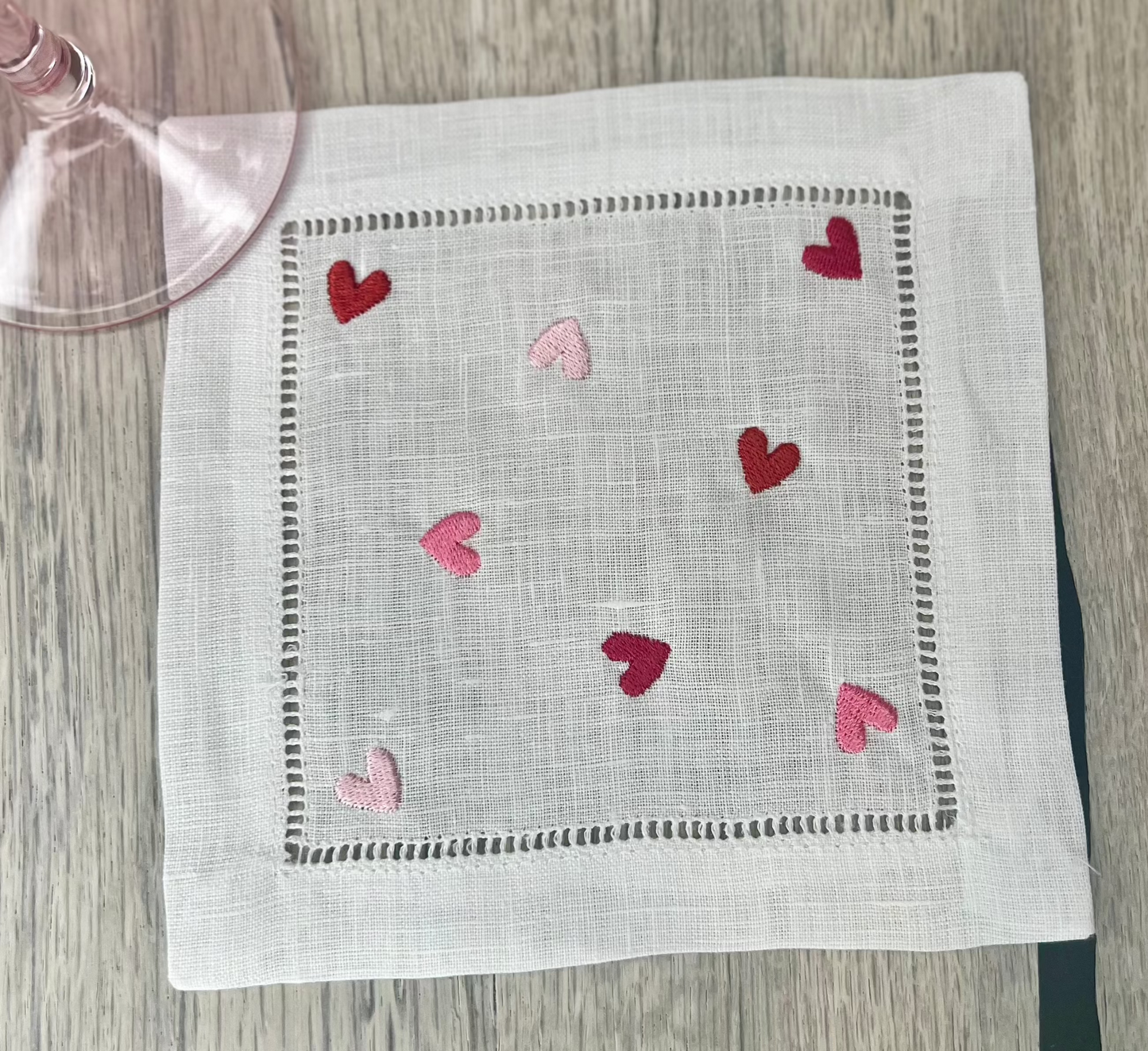 Multi Heart Cocktail Napkins