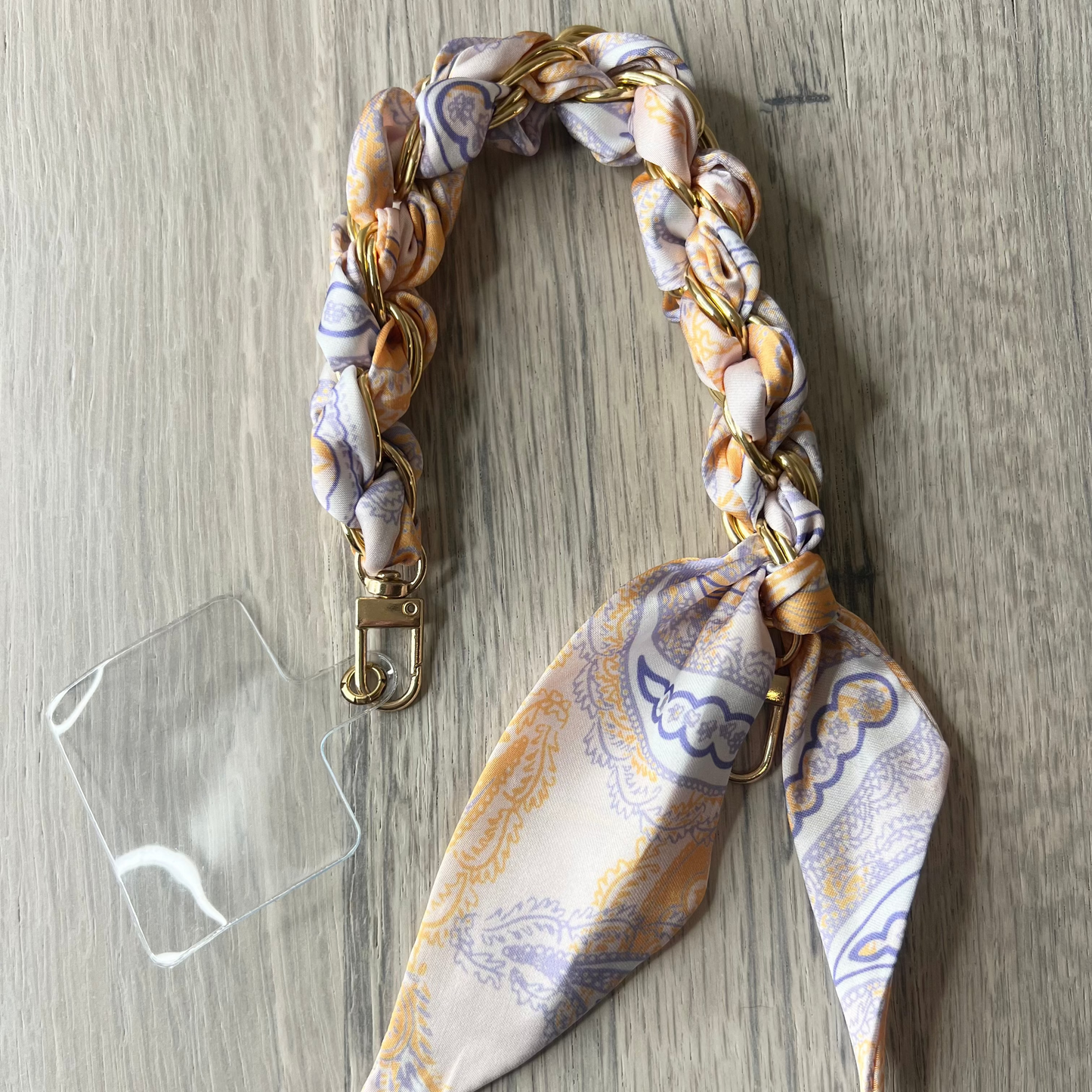 Purple + Orange Pastel Phone/Purse Charm