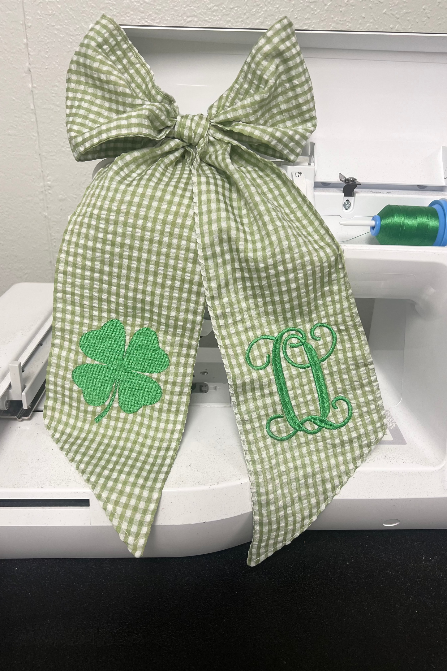 4 Leaf Clover Wreath Sash