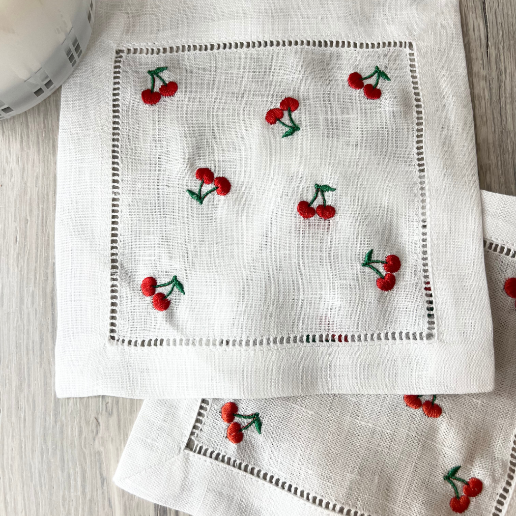 Cherry Cocktail Napkins