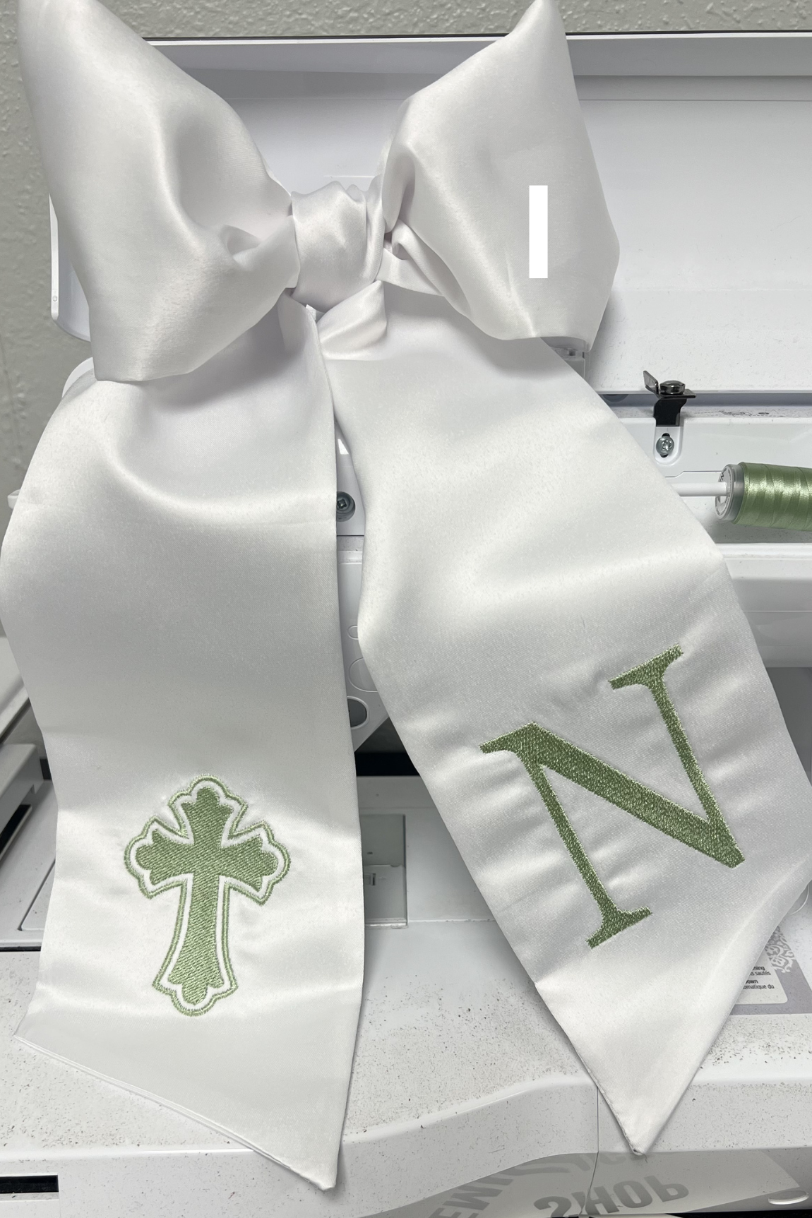 Cross Wreath Sash