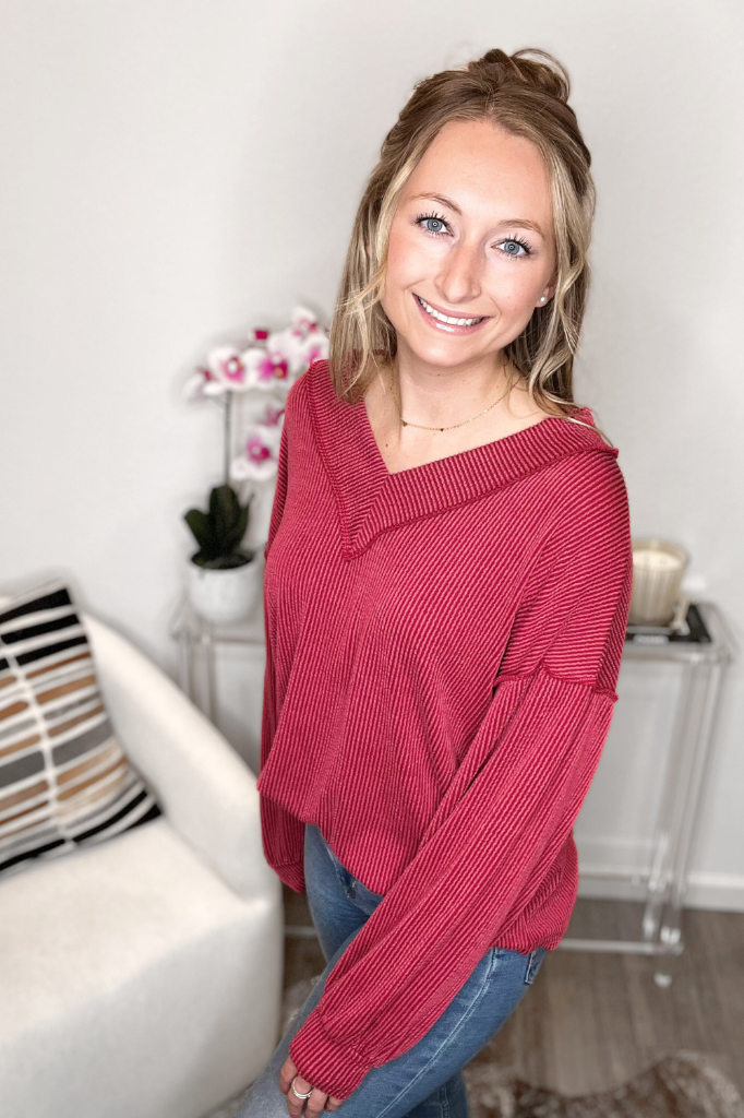 Burgundy Sweater