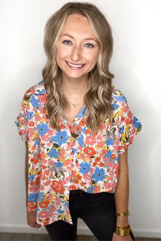 Multi Floral Top