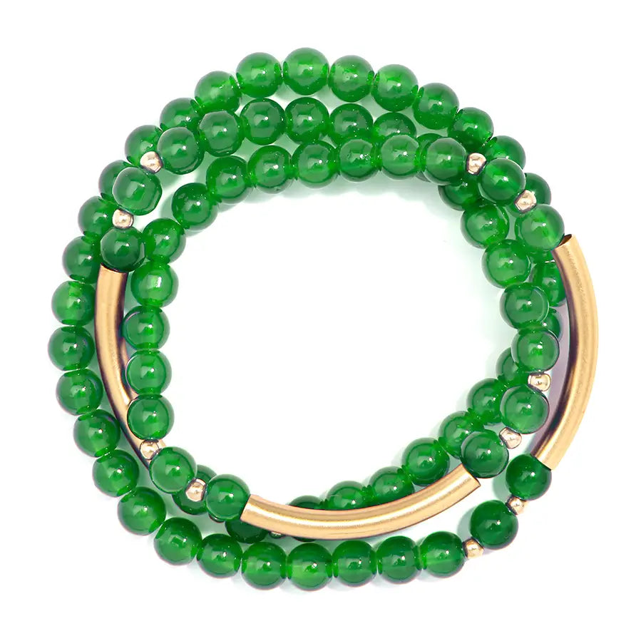 Emerald Wrap Bracelet