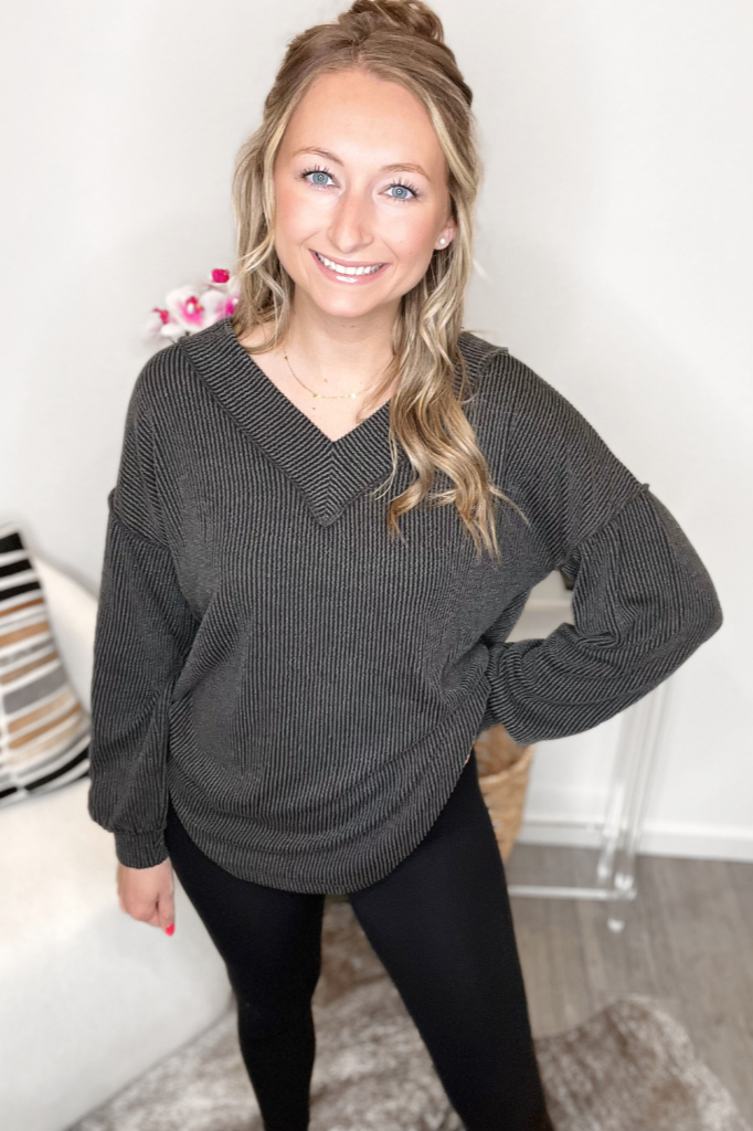 Black Charcoal Sweater