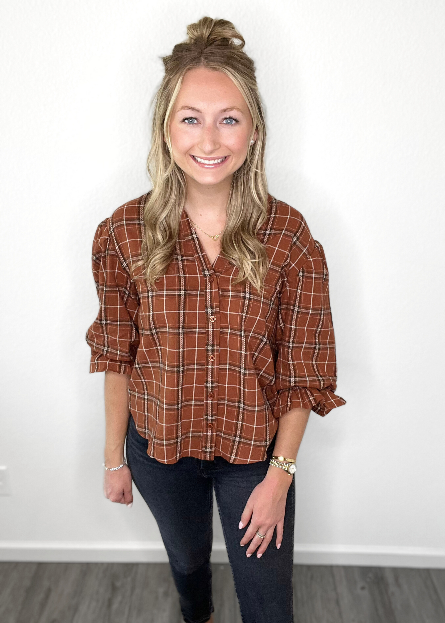 Plaid Top