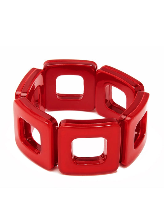 Red Block Bracelet