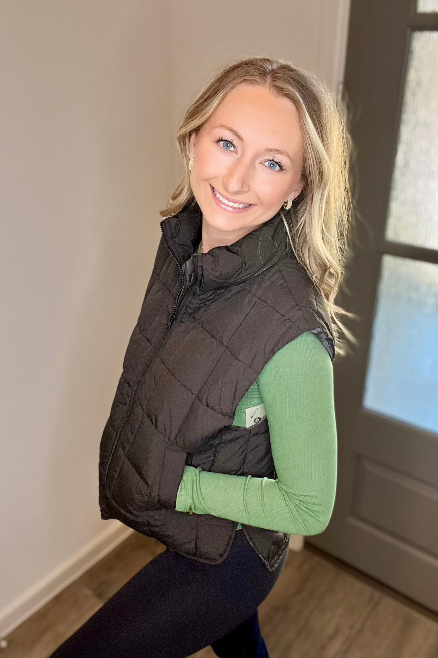 Black Puffer Vest