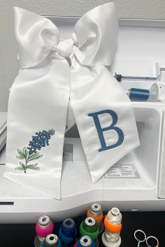 Bluebonnet Wreath Sash