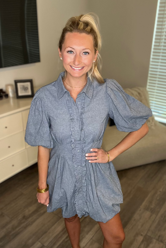 Denim Bubble Dress