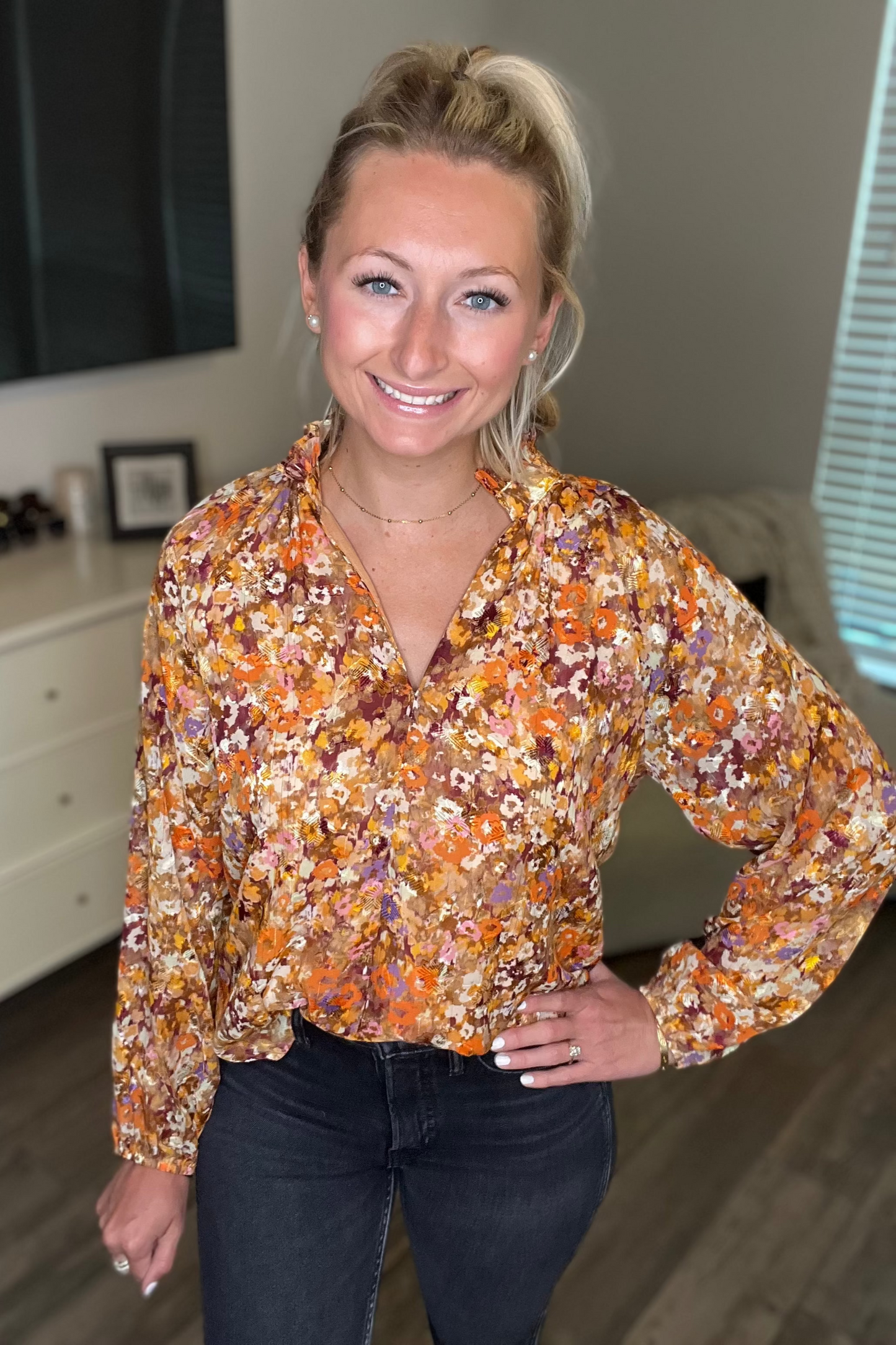 Fall Floral Top