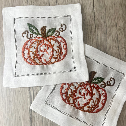 Pumpkin Spice Cocktail Napkins