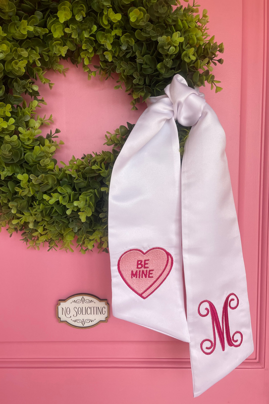 Be Mine Wreath Sash
