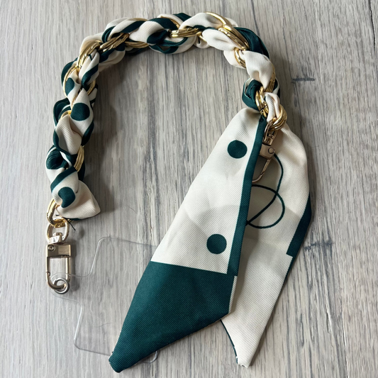 Green Polka Dot Phone/Purse Charm