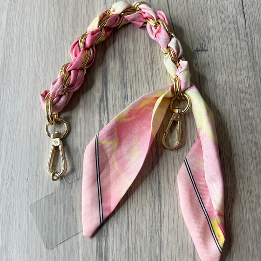 Pastel Pink + Yellow Phone/Purse Charm