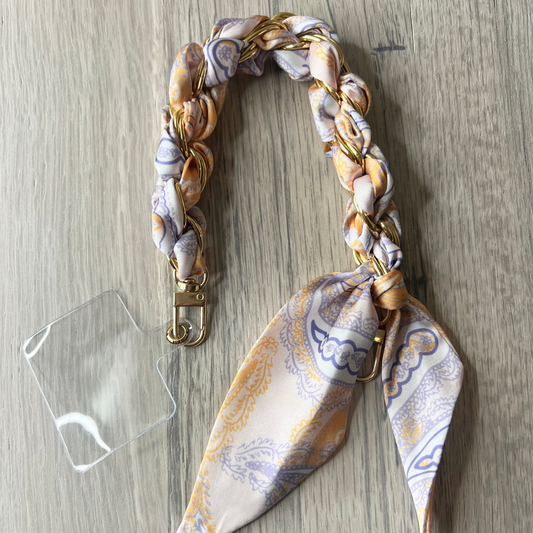 Purple + Orange Pastel Phone/Purse Charm