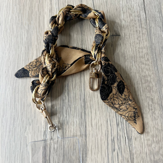 Black + Brown Phone/Purse Charm