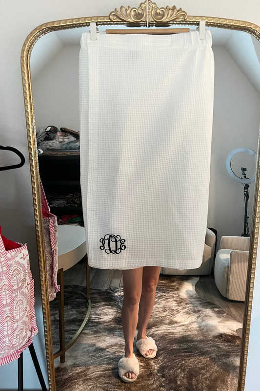 Monogrammed Towel Wrap