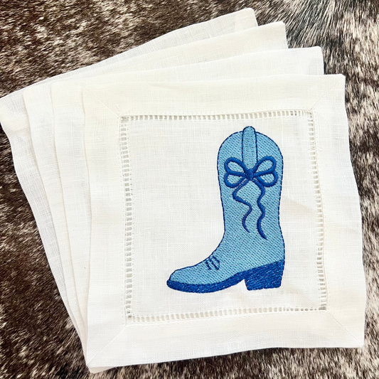 Cowgirl Boot Cocktail Napkins