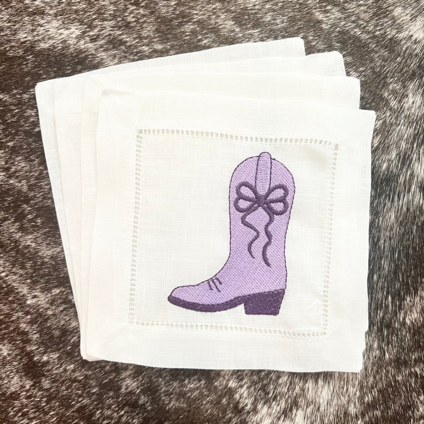 Cowgirl Boot Cocktail Napkins