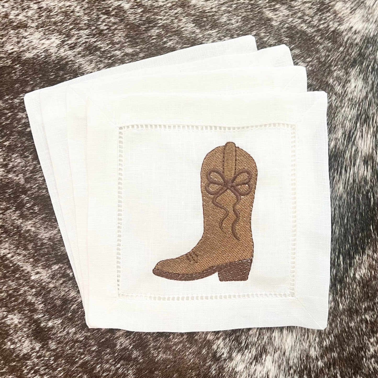 Cowgirl Boot Cocktail Napkins