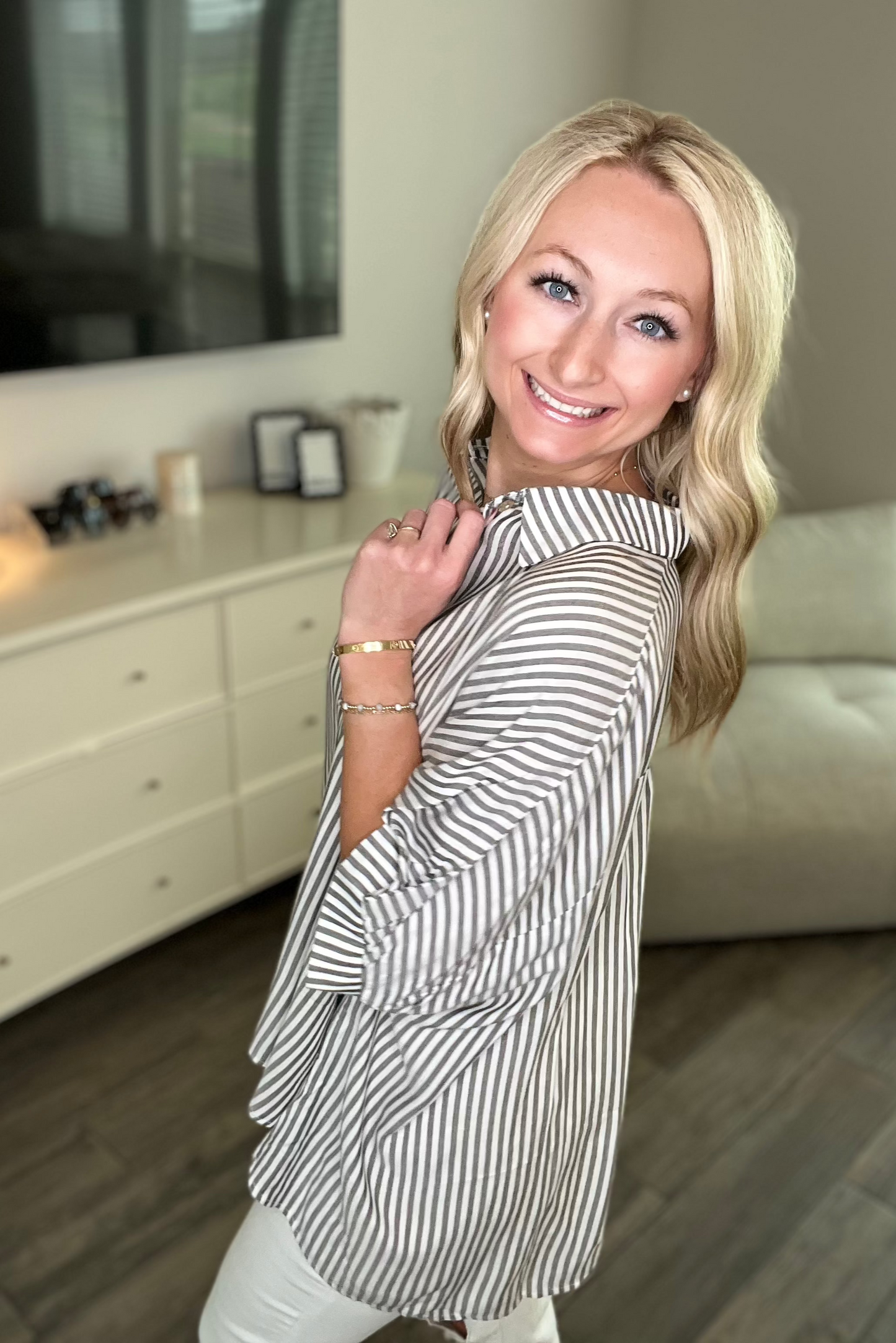 Oversized Stripe Top
