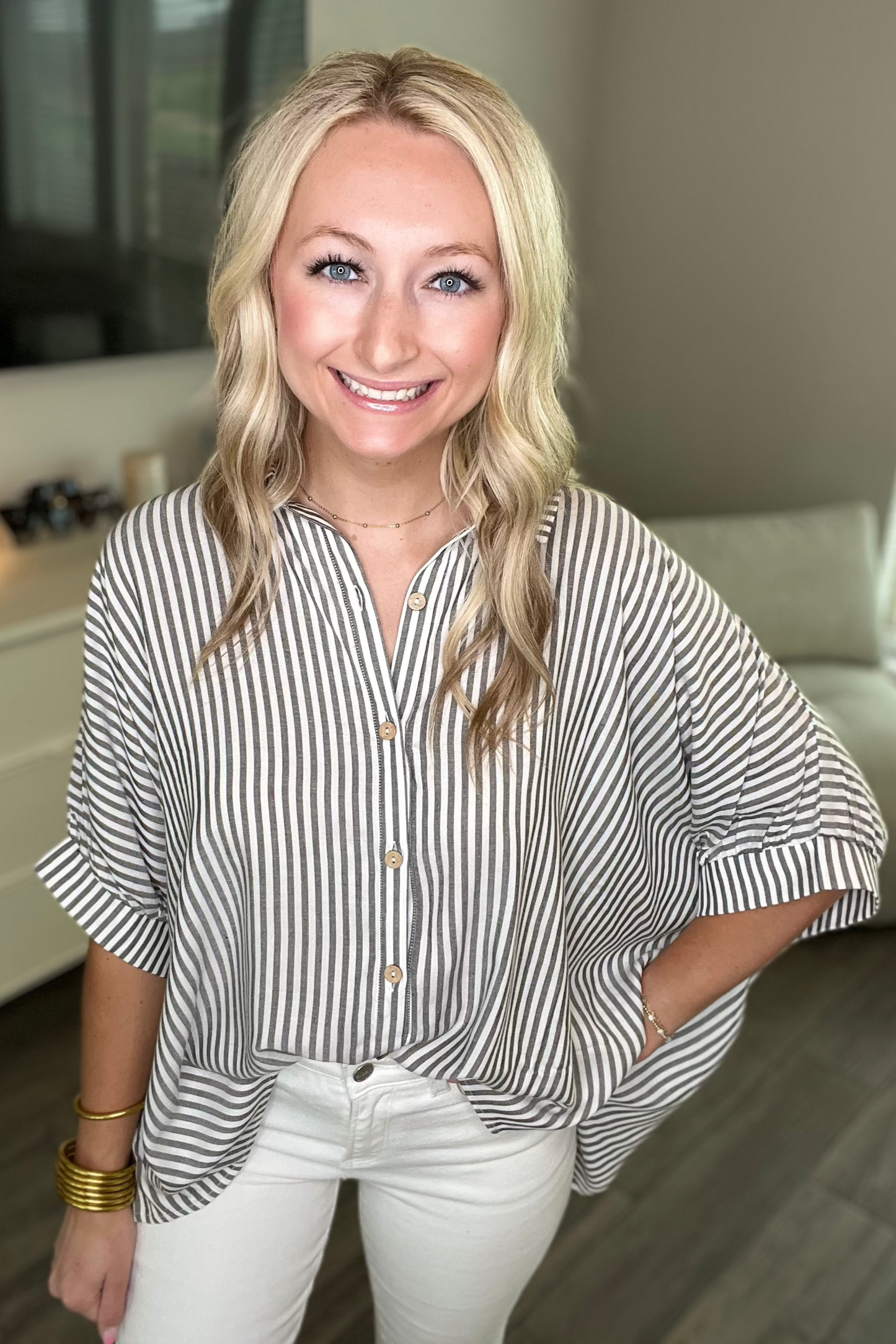 Oversized Stripe Top