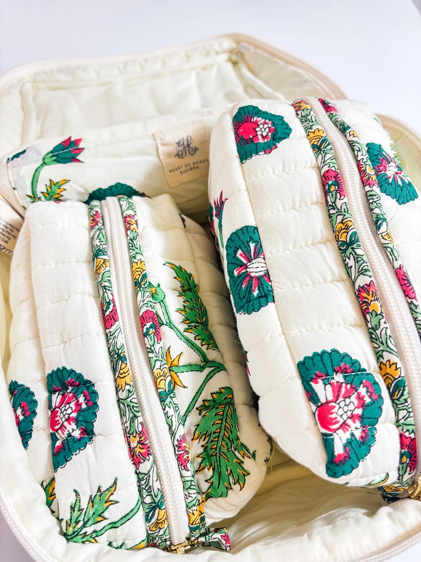 Camilla Lux Set of 3 Cosmetic Bags