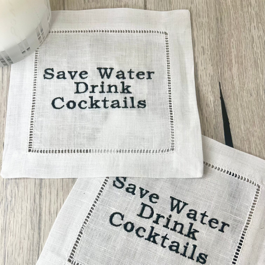 Save Water Drink Cocktails Cocktail Napkins