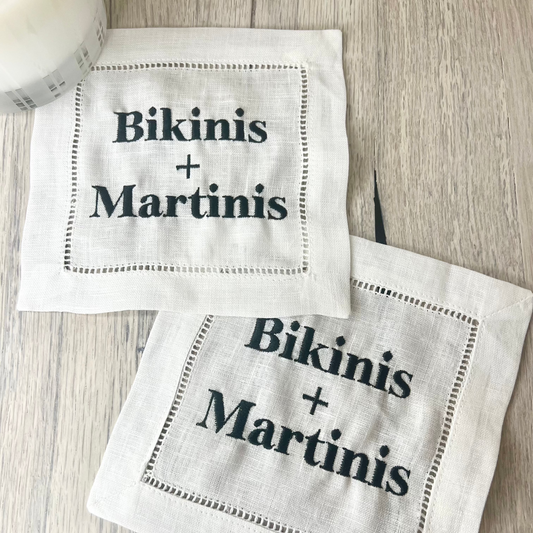Bikinis + Martinis Cocktail Napkins