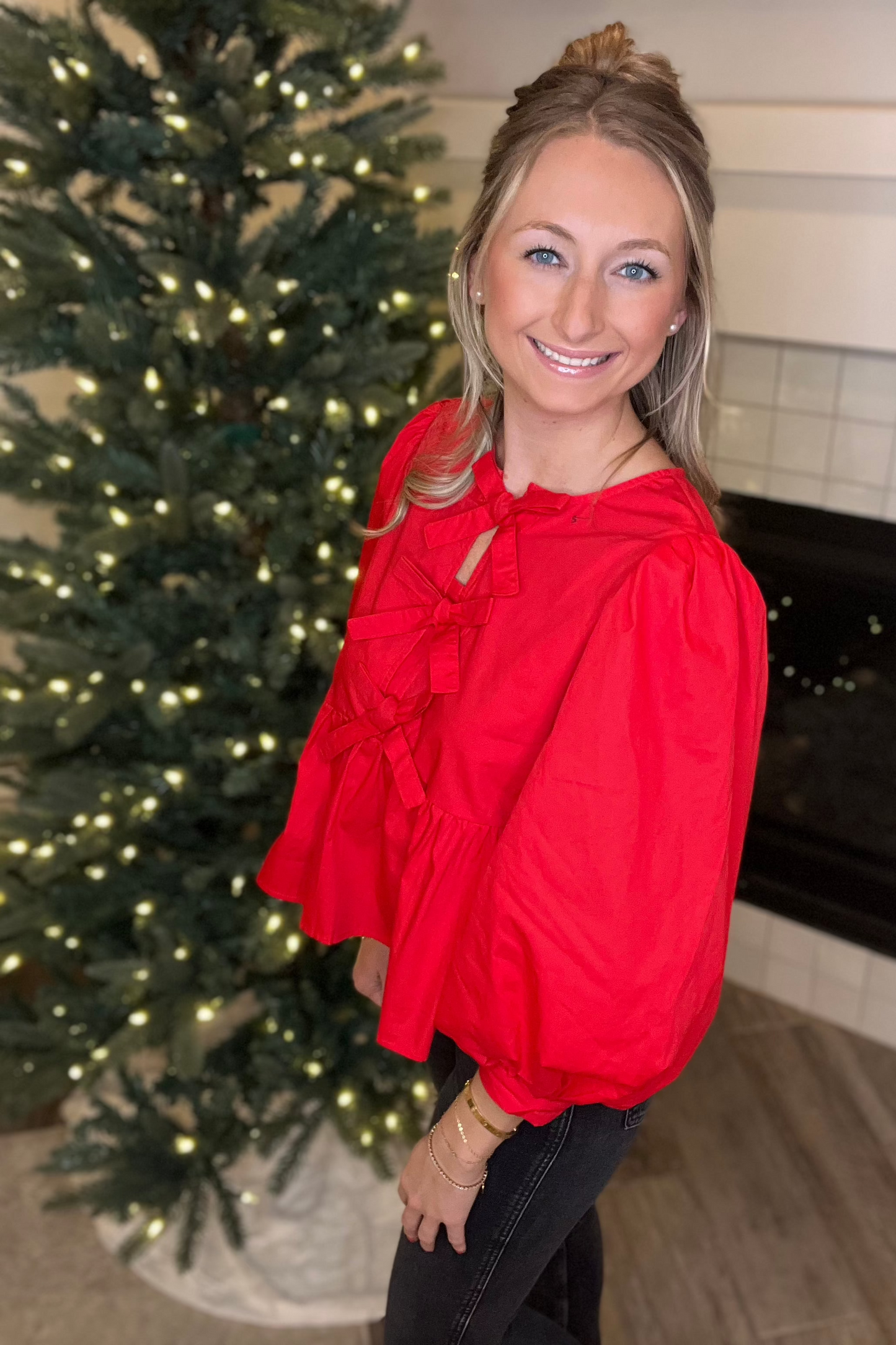 Red Bow Top