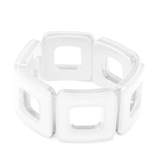 White Block Bracelet